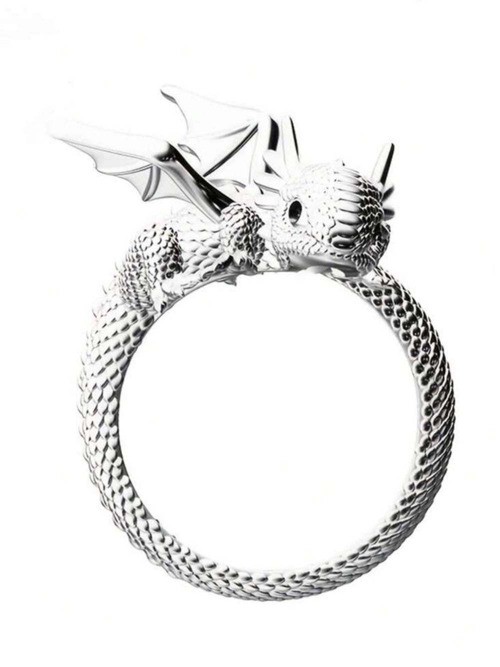Silver Dragon Ring - Picture 4 of 12